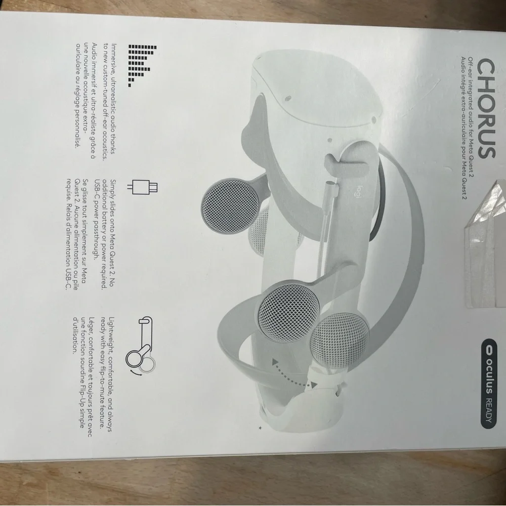 Logitech White VR Headset for Meta Quest 2